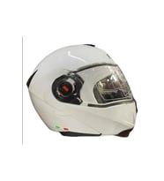 Motosiklet Kaskı Sertifikalı Ece Belgeli Çene Açılır Motosiklet Kaskı Güneş Vizörlü Whıte