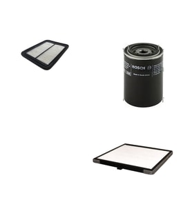 Bosch Filtre Bakım Seti Hyundai İ10 1.1 Benzinli 2008-2012 Hava + Yağ f. + Polen Filtre