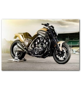 Cakatablo  Özel Max Yamaha Siyah Sarı Görsel MDF Tablo