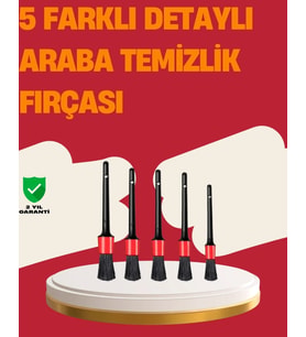 Araç İçi Detaylı Temizlik Seti-araba Jant Ve İç Yüzey Temizlik Fırçaları