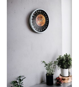 36 Cm Beyaz 24 Saat Göstergeli Özel Tasarım Duvar Saati (Standart)