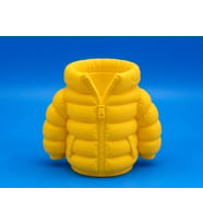 Northcity 3D Baskı Şişme Mont Kalemlik - Masaüstü Organizer-Sarı