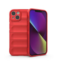 IPHONE 13 UYUMLU OPTİMUM LENS KORUMALI SİLİKON KILIF (Kırmızı)