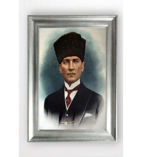 Gümüş Çerçeveli Atatürk Tablo a113