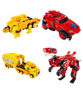 Dinoster Heroes Raptor Tron 3'ü 1 Arada Dönüşen Robot Figür 28 cm Oyuncak Transformers Robot