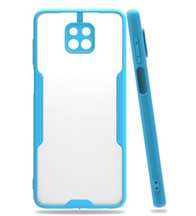 Newface Xiaomi Redmi Note 9S Kılıf Platin Silikon - Mavi
