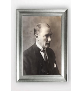 Gümüş Çerçeveli Atatürk Tablo cv1259