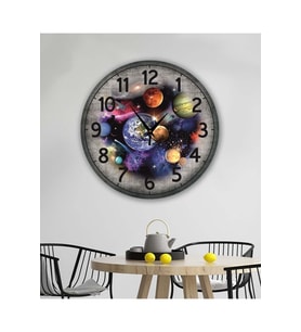 bilge Tasarım retro Duvar Saati 40 x 40 CM (Karışık)