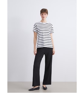 LCW Comfort Siyah Beli Lastikli Dokulu Kadın Pantolon