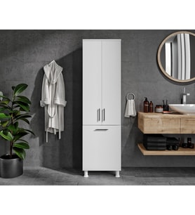 Merlin Mobilya Sezar Kirli Sepetli Banyo Dolabı