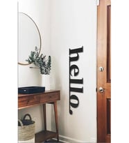 LEYLASER 3mm Ahşap Mdf Hello Duvar  Yazısı 40*13