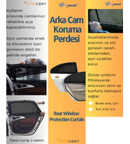 Arka cam güneşlik kelebeksiz cam ve suv araçlar için / PEARY02