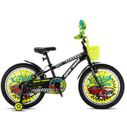 X-FORCE - 20" MTB - 10' - Vitessiz - V.B - Mat Siyah-Beyaz/Neon Sarı (Siyah - Beyaz)