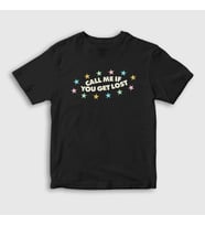 Presmono Unisex Çocuk Siyah Call Me If You Get Lost Tyler The Creator T-Shirt 489388tt