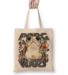 Porg Wars Bez Çanta Uzun Saplı