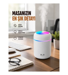 Mey İthalat® Kompakt Boyutlu Nemlendirici – 30-45ml/h Buhar Kapasiteli