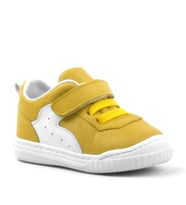 Rakerplus Pup Hakiki Deri Sarı Cırtlı Lastikli Bebek Sneaker