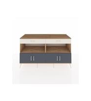 Kronos Konsol 2 Raflı 2 Çekmeceli 4 Kapaklı 176x59x99 Çam-Antrasit/Aytaşı