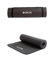 Delta Konfor Zemin 10 mm Taşıma Askılı Pilates Minderi Yoga Matı - siyah