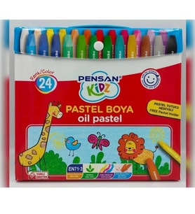 Kidz Çantalı Pastel Boya 24 Renk