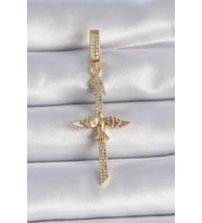 Pirinç Gold Renk Zirkon Taş Detaylı Elif Model Anka Kuşu Figür Ajda Charm (Karışık)