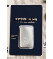 10 Gram Külçe Gümüş