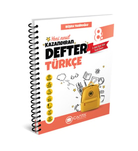 Çanta Yayınları 2024-2025 Müfredat 8.Sınıf Yeni Nesil Alıştıran Türkçe Defter Konu Anlatımlı Soru Bankası (Çok Renkli)