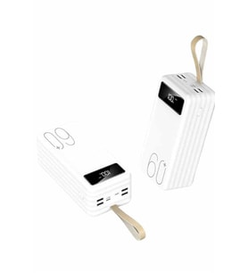 Powerbank 60.000 Mah Taşınabilir Şarj Hızlı El Fenerli Dijital Göstergeli
