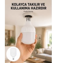 Acil Durumlara Uygun Şarjlı Torch Led Ampul 30 Watt Yeni Nesil