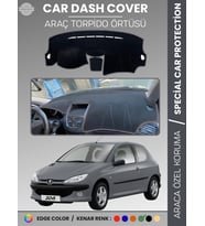 PEUGEOT 206 MAKYAJLI KASA (2003-2009) Torpido Örtüsü Ön Göğüs Torpido Koruma Birebir Uyum Kaymaz