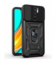 Kızaklı Tank Kılıf Xiaomi Redmi 9 Siyah