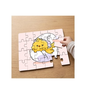 Yumurtadan Çıkan Minik Civciv Tasarımlı 24 Parça Ahşap Çocuk Puzzle MPK0647