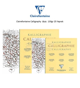 Clairefontaine Calligraphy Blok 130gr 25 Yaprak