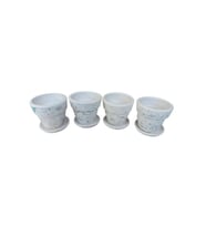 4 adet Antik Görünümlü Toprak Saksı 12*12 cm