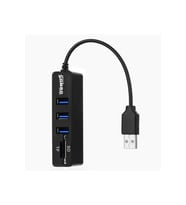 TAPLIN Combo 3 Port Usb2.0  Hub Tf Sd Kart Okuyucu (Siyah)
