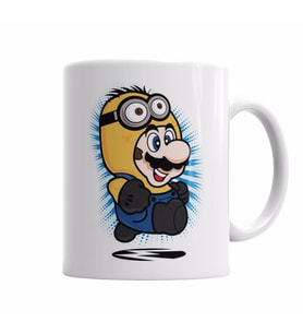 Super Minion Mario Kupa Bardak Porselen
