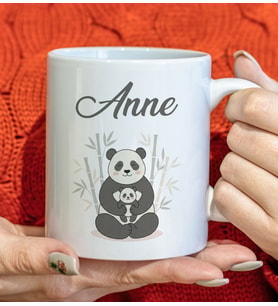 BK Gift Anne ve Yavrusu Beyaz Kupa Bardak -7, Anneler Günü ve Kadınlar Günü Hediyesi