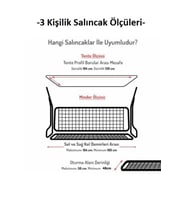 Süngerli 3 Kişilik Salıncak Minder Seti (Kalın Pamuklu Kumaş)-Alaçatı Gri