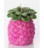Büyük Dekoratif Pembe Ananas Mum