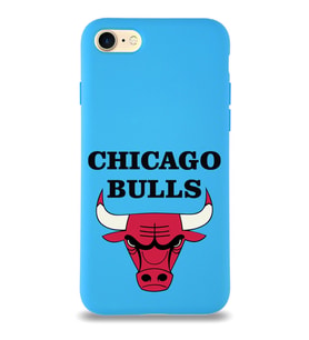 Apple iPhone SE 2020  Lansman Kılıf Chicago Bulls Tasarımlı Altı Kapalı İçi Kadife Kaplı  Kapak (Şeffaf)