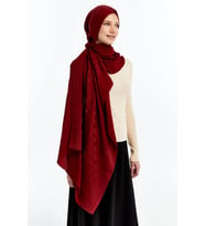 Valentino Orlandi Alia Serisi Monogram Şal - 06245 (Bordo)