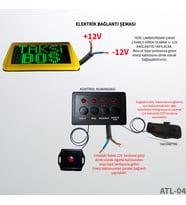 Taksi Levhası Yeni Nesil Çok Fonksiyonlu ATL-04