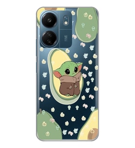 Xiaomi Redmi 13C Uyumlu Baby Yoda Desenli Şeffaf Telefon Kılıfı