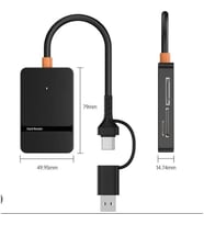 ZR783 Ads-316 Type-C + Usb 8 İn 1 Card Reader 5Gbps