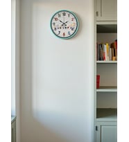 36 Cm Turkuaz Çocuk Odası Duvar Saati