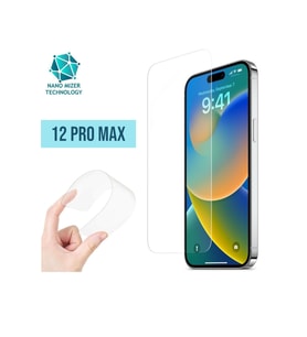 Iphone 12 Pro Max Ekran Koruyucu Nano Cam Şeffaf Ekran Koruyucu