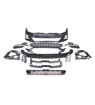 Golf 7 İçin Golf 7,5 GTİ Ön Tampon & Panjur Seti (Siyah - Beyaz)