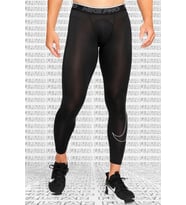 Nike Pro Dri Fit Mens Leggings Black Erkek Antrenman Taytı Siyah