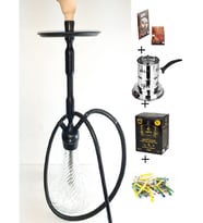 Vitrin Dolusu Nargile Akarsu Deluxe Koya Kilitli Nargile Takımı + Elektrikli Ocak + Folyo + Sipsi