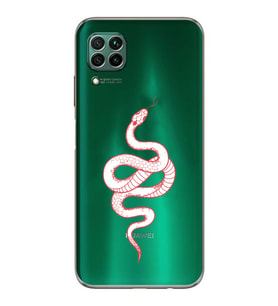 Huawei P40 Lite Uyumlu Baskılı Yumuşak Silikon Şeffaf Telefon Kılıfı